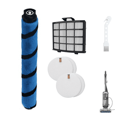 Filter Replacement for Shark Vertex DuoClean PowerFin Upright Vacuum AZ2002 AZ2000 AZ2000W, 1 Main Brush, 2 HEPA, 4 Foam and 4 Felt Filters, Replace Part XHFAZ2000, XFFKAZ2000