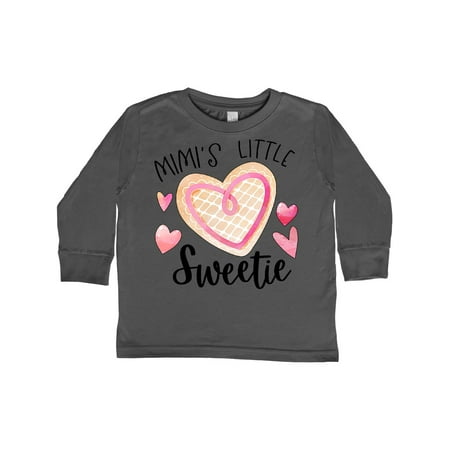 

Inktastic Mimi s Little Sweetie with Heart Cookie Gift Toddler Boy or Toddler Girl Long Sleeve T-Shirt
