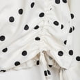 thumbnail image 4 of Edvintorg Womens Jacket Polka Dot Lightweight Long Sleeve Casual Loose Coat Fall Winter Outerwear with Buttons Trendy Womens Clothes White L, 4 of 8
