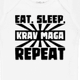 thumbnail image 4 of Inktastic Eat, Sleep, Krav Maga, Repeat Boys or Girls Baby Bodysuit, 4 of 5