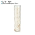 thumbnail image 3 of Uxcell 20CM/8Inch Reed Diffuser Stick, 50 Pack Refill Sticks with PET Bottle for Home Office Hotel Party Wedding, White, 3 of 7