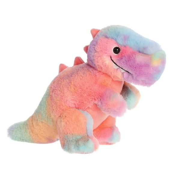 Aurora - Medium Pink Dinos & Dragons - Watercolor Dinos 12" Tropicolor T-Rex - Ferocious Stuffed Animal