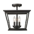 thumbnail image 2 of Golden Lighting 4214-SF EB Davenport Semi Flush in Etruscan Bronze, 2 of 3