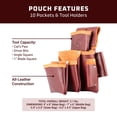 thumbnail image 3 of Bolsa para herramientas Occidental Leather 4 bolsas Pro Fastener, 3 of 4