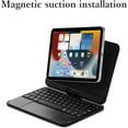 thumbnail image 2 of iPad Mini 6 Magnetic Case with Keyboard 8.3 inch 6th Generation 360 Rotatable Touchpad Backlit Keyboard Slim Protective Cover Folio Trackpad Backlight Wireless Keyboard, 2 of 7