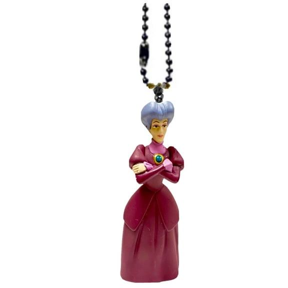 Lady Tremaine Stepmother Keychain Dangler Ornament Cinderella Figure Charm Pvc