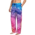 thumbnail image 6 of Fuzoiu Rainbow Glitter Cute Print Men's Pajama Pants,Lounge Pants for Men,Lounge PJ Bottoms,Sleepwear Pants with Drawstring Pockets -X-Large, 6 of 6