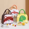 thumbnail image 5 of Thermal bag lunch bag cutelunch bag Thermal Bag Cartoon Large Capacity Heat Preservation Cute Lunch Bag for Children Green Dinosaur ANGGREK Otros, 5 of 5