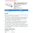 thumbnail image 2 of Muffler - Compatible with 1997 - 2001 Toyota Camry 2.2L 4-Cylinder GAS 1998 1999 2000, 2 of 2