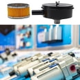 thumbnail image 4 of 1/2\ 20mm Thread Air Compressor Intake Filter Muffler Silencer Black-Metal, 4 of 9