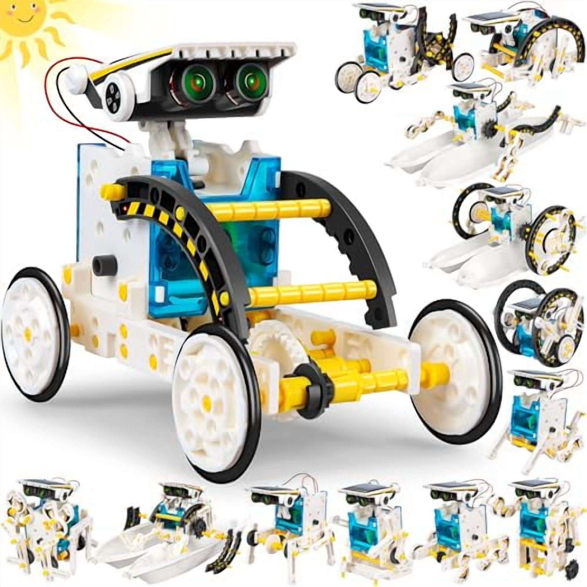 STEM 13-in-1 Solar Power Robots Creation Toy,Educational Experiment DIY Robotics Kit,Science Toy Solar Powered Building Robotics Set Age 8-12 for Boys Girls Kids Teens to Build