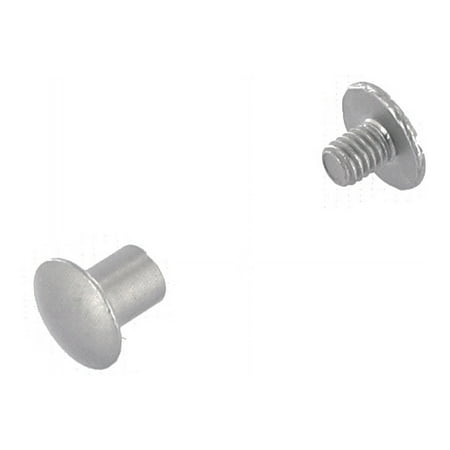 

Chicago Screws Dome Cap Nickel Matte Solid Brass-LL (50 per bag) Multiple Sizes