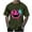 Army Green, variant on Yuanlook Men's Graffiti Splatter Demon Smile Print Pullover Tee, Wrinkle Resistant Smooth Lightweight Short Sleeve Punk Street Blouse S-5XL
