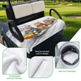thumbnail image 5 of Golf Cart Seat Covers for 2 Seater,Christmas Microfiber Cart Seat Towel Blanket,Funny Cats Sleds Skiing Winter Forest Tree Absorbent Breathable Non Slip Bench Seats Protector for Golf Course 51"x31", 5 of 9