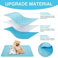 thumbnail image 2 of Summer Cooling Mat for Dogs Cats Self Dog Cooling Mat Breathable Pet Crate Pad Portable & Washable Pet Cooling Blanket for Outdoor Home (59"x39", Blue), 2 of 6