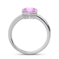 thumbnail image 4 of 2.00 Carat New Round Cut Pink Sapphire Gemstone Solitaire Engagement Ring for Fiancee Solid 14K White Gold Size 7 by Diamond-Capitals, 4 of 8