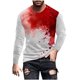 thumbnail image 1 of Blusas y camisas de manga larga y cuello redondo para hombre, camisetas casuales con estampado de moda y cuello redondo, blusas de licra de manga corta para hombre., 1 of 4
