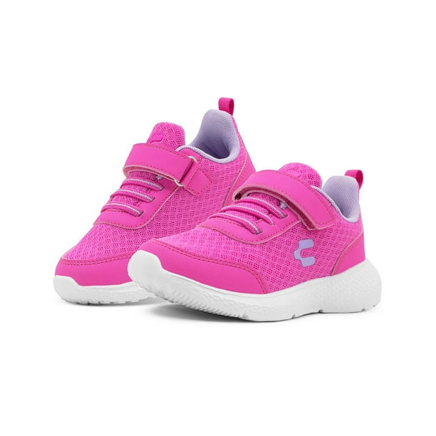 Charly Niña Tenis Velcro Deportivo Antiderrapante Fiusha blanco 16