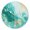 D11, variant on Non-Ticking Silent Wall Clocks Battery Operated Personalized Decor Clock for Living Room,Bedroom-Abstract Teal And Gold Marble Pattern(10inch)