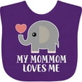 thumbnail image 3 of Inktastic Mommom Loves Me Grandchild Boys or Girls Baby Bib, 3 of 4