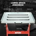 thumbnail image 5 of DNA MOTORING TOOLS-00461 Carbon Steel Welding Table 30'' x 20'' 400lbs Loding Capacity, Adjustable Angle & Height, Portable Work Bench with 2 Fixed Wheels, 5 of 7