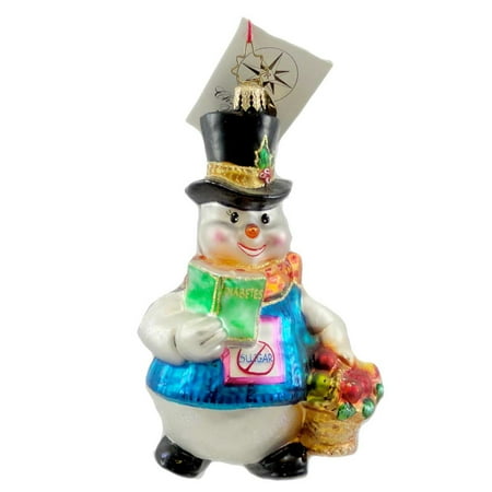 Charity Hospital Christmas Tree Christopher Radko SNOW SWEET Blown Glass Ornament Charity Diabetes ()