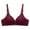Burgundy, variant on Odeerbi Wireless Lounge Bras for Women 2025 Printing Gathered Together Daily Bra Underwear Burgundy