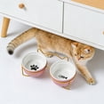 thumbnail image 5 of Viflosae Dog Bowl Ceramic Pet Bowls Cats Dog Non Tipping Food and Water Dishes Double Bowl Set for Feeding and Drinking Suitable for Small To Medium Sized Dogs and Cats, 5 of 7
