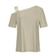 thumbnail image 4 of Camiseta de Manga Corta Sexy de Moda 2024, Camiseta Casual de Manga Corta, 95% Poliéster 5% Blusa de Spandex para Mujeres, Top de Verano de Lavado de Manos, 4 of 7