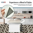 thumbnail image 5 of PowerSellerUSA Vinyl Self Adhesive Floor Tiles, 40 Pcs 12x12 inches with 1.2 mm Thickness Contemporary Rustic Hexagon Peel and Stick Floor Tile Stickers, Square Flooring Tiles for Kitchen, Hexagon, 5 of 8