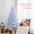 thumbnail image 4 of HOMCOM 6' Artificial Christmas Tree with 928 Branch Tips Metal Stand White, 4 of 10