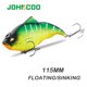 thumbnail image 2 of JOHNCOO 115mm vibración SW señuelo de pesca flotante sin labios Crankbaits hundimiento señuelo duro Artificial VIB cebo señuelos de pesca de lubina Tan Jianjun unisex, 2 of 2