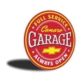 thumbnail image 3 of Camaro Garage Always Open, Garage Wall Decor, Father's Day Sign, Popular Car Aluminum Metal Decor Sign - 12" Round, 3 of 4