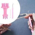 thumbnail image 4 of Miangastore 1 Set Double End Rope Braiding Machine Winding Rope Device Flower Knitting Set Weaving Tools Rosy, 4 of 8