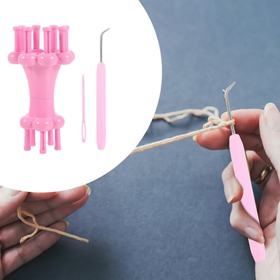 1 Set Knitting Looms Rope Yarn Weaving Loom Flower Loom Maker Crochet Rope Braiding Loom with