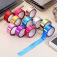 thumbnail image 4 of Uxcell 6 Rolls Foil Washi Tape 5.5 Yards x 0.6" Solid Foil Decorative Tape Metallic Color Masking Tape for Arts & Crafts Labeling DIY Scrapbooking Planner Gift Wrapping, Green, 4 of 6