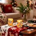 thumbnail image 7 of Cute Penguin Pattern Flameless Candles 2 PCS with Remote Realistic Moving Flame LED Tapered Pillar Set for Home Decor, 7 of 7