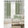 thumbnail image 2 of Coastal Coral Blackout Curtains 39 Inches Long for Bedroom, Sage Green Ocean Marine Nautical Beach Thermal Insulated Room Darkening Black Out Window Curtain Panels Grommet Drapes for Living Room, 2 of 8