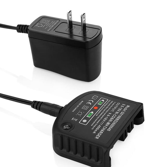 Cargador de batería de iones de litio CUTICAT 9.6V-18V Negro