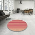 thumbnail image 4 of Ahgly Tapis Rond Lavable en Machine Intérieur Transitionnel Rouge Cramoisi, 3 Pieds Rond, 4 of 7