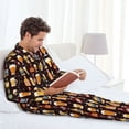 thumbnail image 5 of KLL Beer Bottles1 Sleepwear Mens Flannel Pajamas,Long Cotton Pj Set, 5 of 7