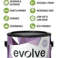 thumbnail image 7 of Evolve Latex Paint and Primer, Interior and Exterior Paint, Eggshell Finish, Soft Violet, 5 Gallon, 7 of 7