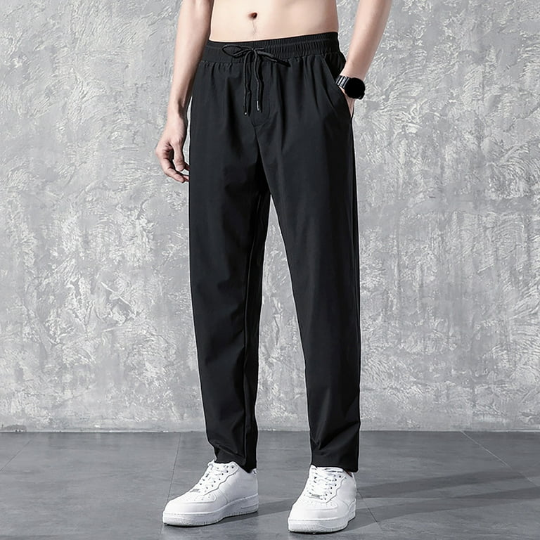 Black joggers for work sale