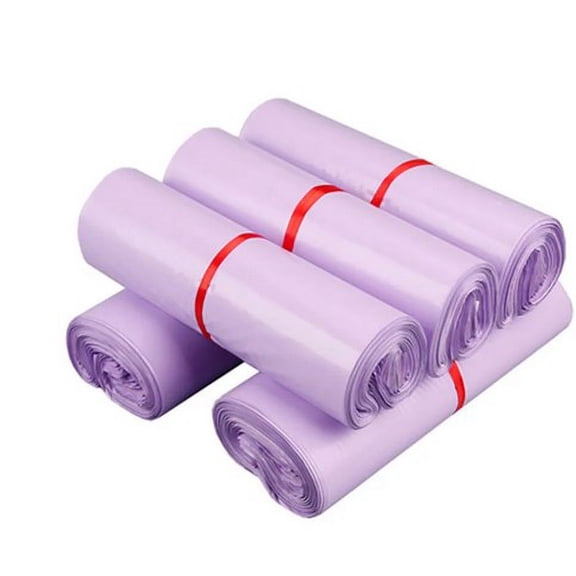 Greenadscape Violet Polyethylene Self Adhesive Shipping Bags for Storage Use Perfect for Small Business 100Pcs