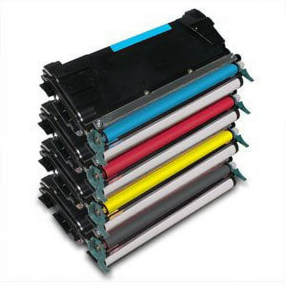Remanufactured Lexmark C746H2KG / C746A2CG / C746A2MG / C746A2YG toner cartridges - 4-pack