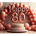 thumbnail image 4 of Golden Sparkling Happy 80th Birthday Banner Party Supplies Background Decorations Celebration Photography Props Backdrop Birthday Party, 4 of 8