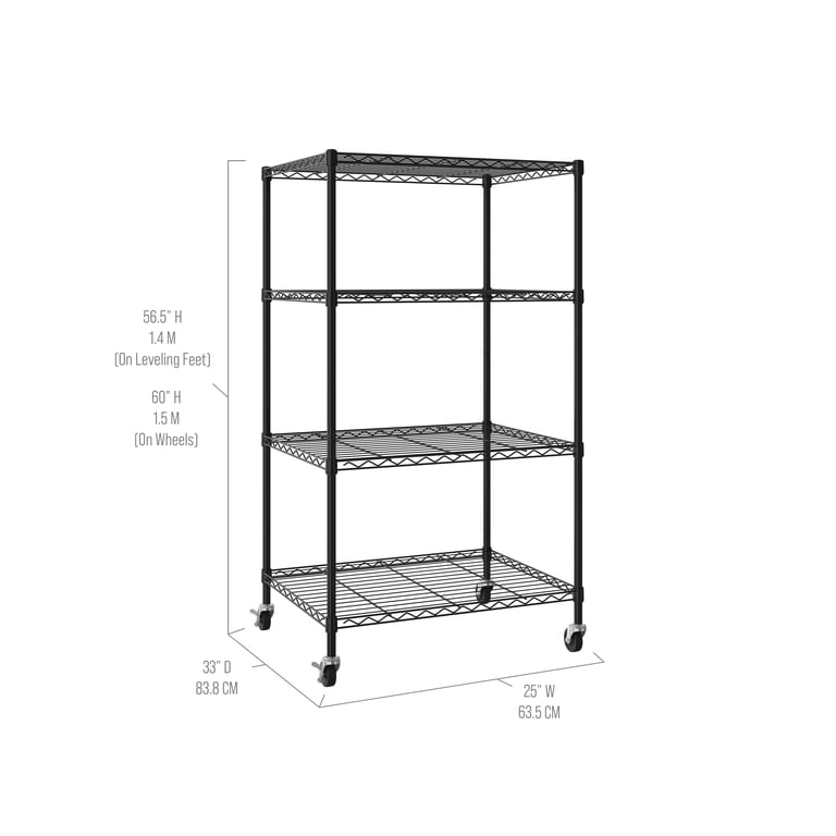 Seville Classics UltraDurable 4-Tier Steel Wire Rack photo 2