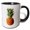 Black/White, variant on 3drose, Pineapple Vector, 11oz Two-tone Red Mug