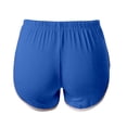 thumbnail image 4 of KHONTS Women's Athletic Shorts Running Color Block Mini Shorts Gym Home Pjs Pants with Pockets and Drawstring Blue XL, 4 of 7