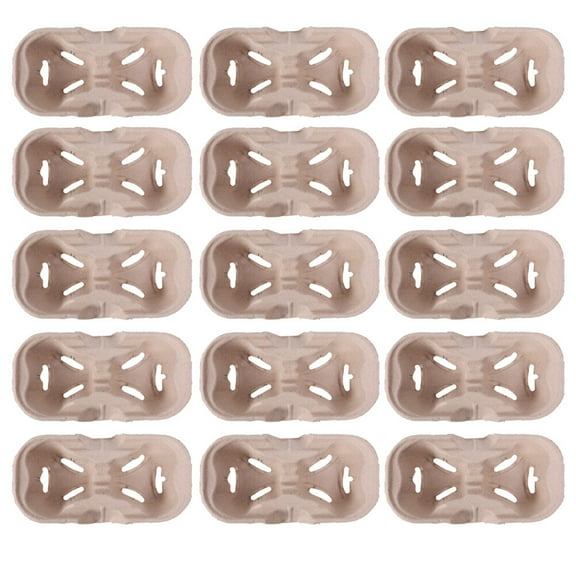 LABSERRON Disposable Coffee Cups Holder Light Brown 20Pcs 8.9x4.5x1.9in